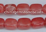 CCY152 15.5 inches 11*15mm cuboid cherry quartz beads wholesale