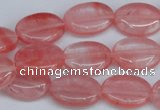 CCY157 15.5 inches 13*18mm oval cherry quartz beads wholesale