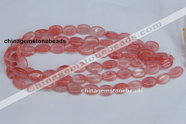 CCY157 15.5 inches 13*18mm oval cherry quartz beads wholesale