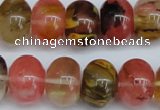 CCY203 15.5 inches 13*18mm rondelle volcano cherry quartz beads