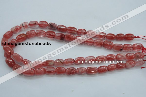CCY51 15.5 inches 9*15mm nugget cherry quartz beads wholesale