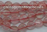 CCY61 15.5 inches 10mm flat round cherry quartz beads wholesale