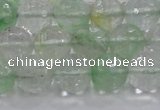 CCY614 15.5 inches 12mm faceted round green cherry quartz beads