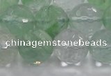 CCY617 15.5 inches 18mm faceted round green cherry quartz beads