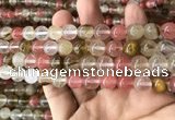 CCY633 15.5 inches 10mm round volcano cherry quartz beads wholesale