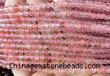 CCY680 15 inches 4mm round cherry quartz beads wholesale