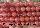 CCY684 15 inches 12mm round cherry quartz beads wholesale