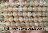 CCY703 15 inches 10mm round yellow watermelon beads