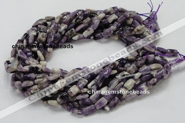 CDA05 15.5 inches 8*12mm rectangle dogtooth amethyst quartz beads