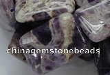 CDA07 15.5 inches 22*30mm rectangle dogtooth amethyst quartz beads