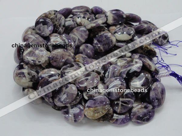 CDA10 15.5 inches 22*30mm oval dogtooth amethyst quartz beads