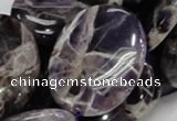 CDA11 15.5 inches 30*40mm oval dogtooth amethyst quartz beads