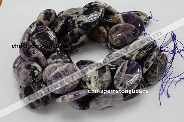 CDA11 15.5 inches 30*40mm oval dogtooth amethyst quartz beads