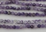 CDA150 15.5 inches 4mm faceted round dogtooth amethyst beads