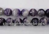 CDA153 15.5 inches 10mm faceted round dogtooth amethyst beads