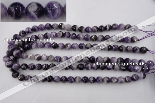 CDA153 15.5 inches 10mm faceted round dogtooth amethyst beads