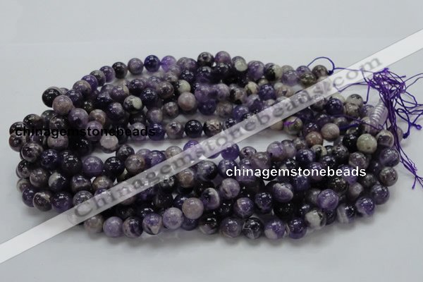 CDA18 15.5 inches 10mm round dogtooth amethyst quartz beads