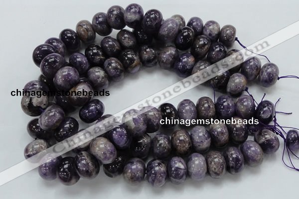 CDA20 15.5 inches 15*20mm rondelle dogtooth amethyst quartz beads