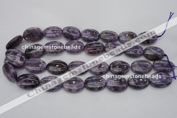 CDA302 15.5 inches 18*25mm oval dyed dogtooth amethyst beads