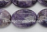 CDA303 15.5 inches 22*30mm oval dyed dogtooth amethyst beads