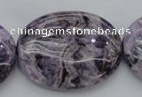 CDA304 15.5 inches 30*40mm oval dyed dogtooth amethyst beads