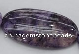 CDA306 15.5 inches 30*60mm oval dyed dogtooth amethyst beads