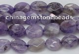 CDA322 15.5 inches 7*9mm faceted oval dyed dogtooth amethyst beads