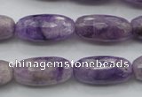 CDA338 15.5 inches 10*22mm faceted drum dyed dogtooth amethyst beads