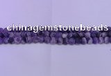 CDA351 15.5 inches 6mm round matte dogtooth amethyst beads