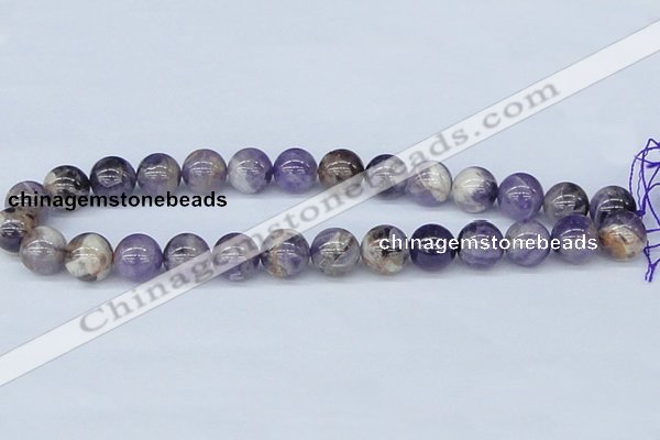 CDA55 15.5 inches 14mm round dogtooth amethyst beads wholesale