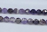 CDA58 15.5 inches 6mm faceted round dogtooth amethyst beads