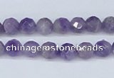 CDA59 15.5 inches 8mm faceted round dogtooth amethyst beads