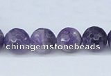 CDA61 15.5 inches 12mm faceted round dogtooth amethyst beads