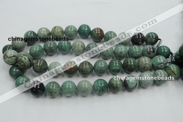 CDB04 15.5 inches 18mm round natural new dragon blood jasper beads