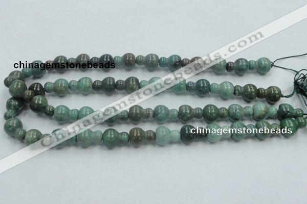 CDB10 15.5 inches 12*16mm calabash natural new dragon blood jasper beads