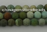 CDB101 15.5 inches 6mm round matte New dragon blood jasper beads