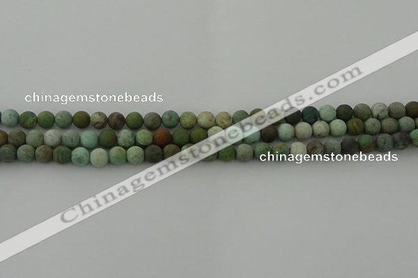 CDB101 15.5 inches 6mm round matte New dragon blood jasper beads