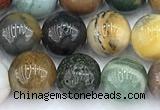 CDB111 15 inches 8mm round new dragon blood jasper beads