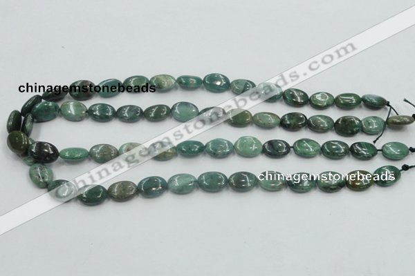 CDB19 15.5 inches 10*14mm oval natural new dragon blood jasper beads