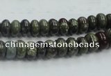 CDB201 15.5 inches 5*8mm rondelle natural dragon blood jasper beads