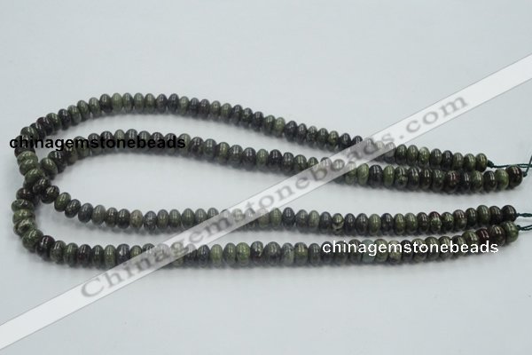 CDB201 15.5 inches 5*8mm rondelle natural dragon blood jasper beads