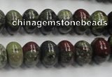 CDB202 15.5 inches 8*12mm rondelle natural dragon blood jasper beads