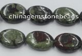 CDB212 15.5 inches 15*20mm oval natural dragon blood jasper beads