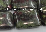 CDB223 15.5 inches 22*30mm rectangle natural dragon blood jasper beads