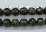 CDB230 15.5 inches 10mm round natural dragon blood jasper beads