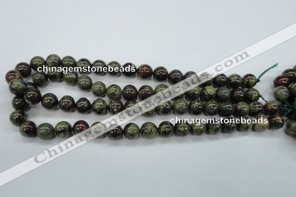 CDB231 15.5 inches 12mm round natural dragon blood jasper beads