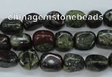 CDB236 15.5 inches 8*12mm nuggets natural dragon blood jasper beads