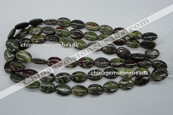 CDB238 15.5 inches 13*18mm oval natural dragon blood jasper beads