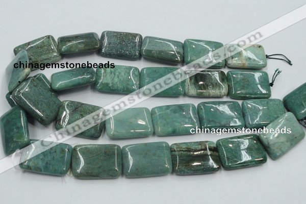 CDB25 15.5 inches 22*30mm rectangle natural new dragon blood jasper beads