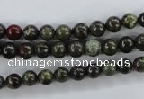 CDB251 15.5 inches 8mm round natural dragon blood jasper beads